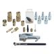 Tru-Flate Steel/Brass Air Compressor Accessory Kit Female/Male (1063361)