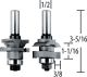 Makita Router Bit Stile Rail 2pc (733336A)