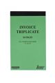 Invoice Book Triplicate Carbonless 50page 8in x 5in