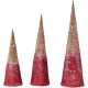 Thread Tree Glitter Red & Gold 3pc (200-2100436)