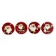 Christmas Magnet Ceramic Assorted (180-2200322)