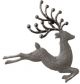 Reindeer Ornament Shimmering Silver (130-4200181)