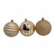 Christmas Ball Bronze Decorations 70mm 10pc (130-9502470)