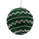 Christmas Decorative Iced Sparkle Green 4pc (130-5001220)