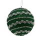 Christmas Decorative Iced Sparkle Green 4pc (130-5001220)