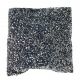 Throw Cushion Sequined One Sided Dark Grey 16in (170-7200122)