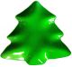 Christmas Tree Plastic Plate Green (180-7900201)
