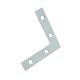 Corner Brace Flat Zinc 3in x 1/2in