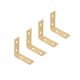 Corner Brace Solid Brass 1-1/2in 4pc