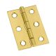 Hinge Broad Solid Brass 2in