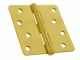 Hinge Door Square Solid Brass 4in