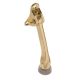 Door Stop Kickdown Brass Plated 4in