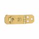Hasp with Hook Satin Brass 3/4in
