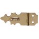 Hasp Decorative Solid Brass 5/8in