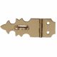 Hasp Decorative Solid Brass 5/8in