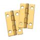 Hinge Narrow Solid Brass 1-1/2in