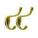 Coat and Hat Hook Brass Plated