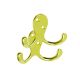 Clothes Hook Double Brass Plated