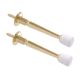 Door Stop Utility Rigid Brass Plated 3in