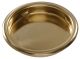 Pull Cup Cabinet Brass Plated 3/4in