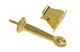Door Stop Rigid with Holder Brass Plated