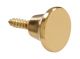 Knob Decorative Mini Brass Plated 1/2in