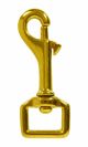 Snap Bolt Strap Swivel Solid Brass 1/2in