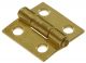 Hinge Removable Pin Brass Plated 1in 2pc