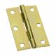 Hinge Removable Pin Brass Plated 3in