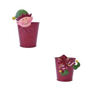 Santini Elf/Candy Cane Pot Assorted